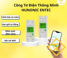 Công Tơ Điện WiFi HUNONIC ENTEC 63A chính hãng – Thiết Bị Giám Sát Điện Năng Thông Minh 