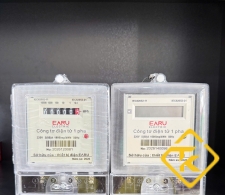 Công Tơ Điện 1 Pha EARU 220V 5(80)A Hiển Thị LCD Và Số Cơ cho phòng trọ
