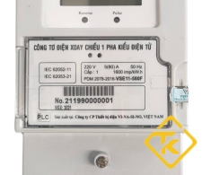 Công tơ điện tử 1 pha 1 giá Vinasino loại 5(80)-VSE11-580F