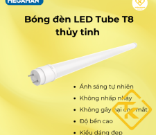 Bóng đèn LED Tube YTT8A3 thủy tinh Megaman tiết kiệm điện 