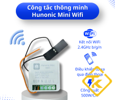 Công tắc thông minh wifi Hunonic mini - Điều khiển từ xa