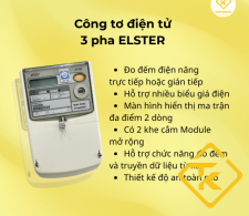 Công tơ điện tử 3 pha ELSTER A1700 1(1.2)A - Class 0.5s an toàn bền bỉ