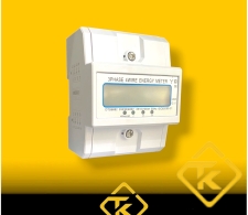 Công tơ điện tử 3 pha 4 dây trực tiếp 100A TAIYE/EARU - dạng thanh ray  DTS024/EA771