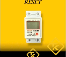 Đồng Hồ Đo Điện 1 Pha Có Nút Reset EARU 5(80)A 220V, dùng cho phòng trọ, gia đình