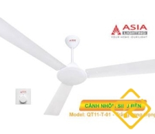 Quạt Trần Asia cao cấp 3 cánh nhôm tĩnh điện QT11-T-01- màu trắng