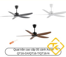 QUẠT TRẦN CAO CẤP ASIA LIGHTING QT16 NHIỀU MÀU LỰA CHỌN