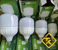 Bóng Đèn LED Trụ Nhựa Lõi Nhôm LT100  Từ 10A đến 65A