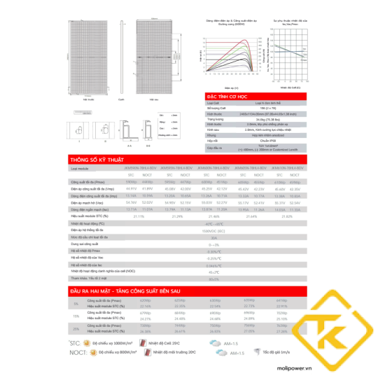 TẤM PIN NĂNG LƯỢNG MẶT TRỜI MOLI POWER 590–610W SOLAR PANEL