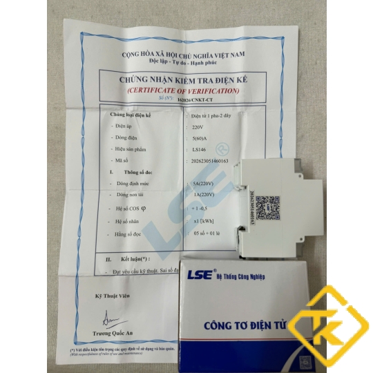 CÔNG TƠ ĐIỆN TỬ 1 PHA MINI LSE 5(60)A LS146