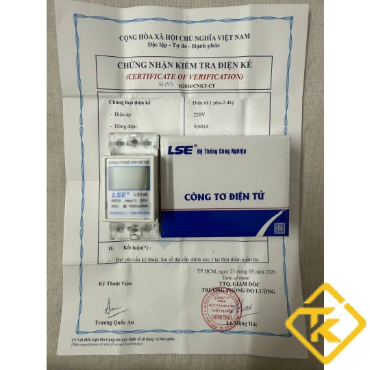 CÔNG TƠ ĐIỆN TỬ 1 PHA MINI LSE 5(60)A LS146