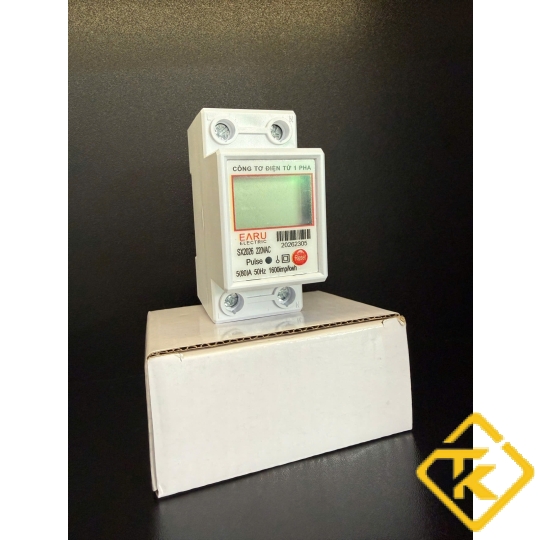 Đồng Hồ Đo Điện 1 Pha Có Nút Reset EARU 5(80)A 220V, dùng cho phòng trọ, gia đình
