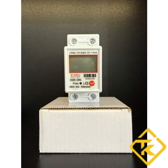 Đồng Hồ Đo Điện 1 Pha Có Nút Reset EARU 5(80)A 220V, dùng cho phòng trọ, gia đình