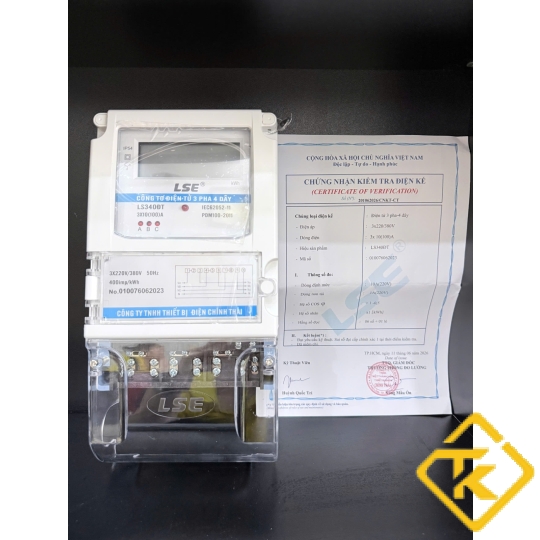 Công tơ điện tử 3 pha (đồng hồ điện 3 pha) LSE 100A LS340DT