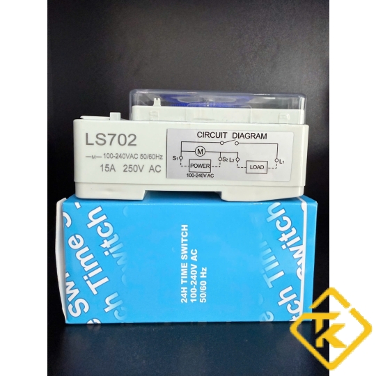 Công Tắc Hẹn Giờ LSE LS702 100-240VAC Dòng Tải 15A Chính Hãng