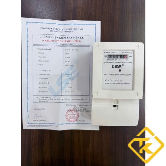Công Tơ Điện 1 Pha Điện Tử (ĐỒNG HỒ ĐIỆN TỬ ) LSE  5(40)A