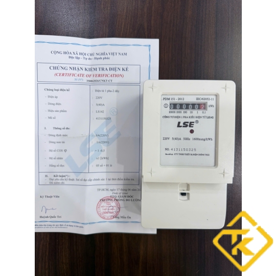 Công Tơ Điện 1 Pha Điện Tử (ĐỒNG HỒ ĐIỆN TỬ ) LSE  5(40)A
