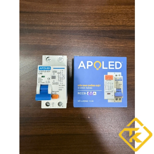 Cầu Dao Chống Rò Điện APOLED RCBO 2P 32A 40A 63A Chính hãng