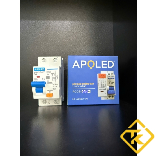 Cầu Dao Chống Rò Điện APOLED RCBO 2P 32A 40A 63A Chính hãng