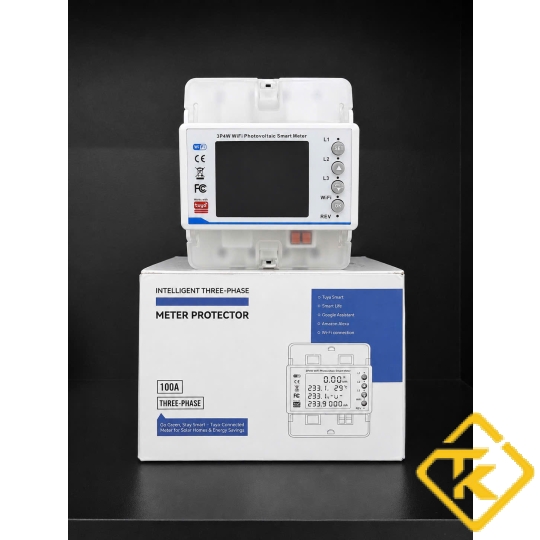 Công Tơ Điện 3 Pha Tuya WiFi 100A – Bật tắt từ xa Công Tơ Điện Thông Minh / Đo Điện Năng 2 Chiều