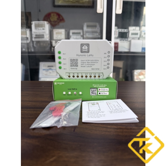Công tắc thông minh Lahu 4 kênh Hunonic