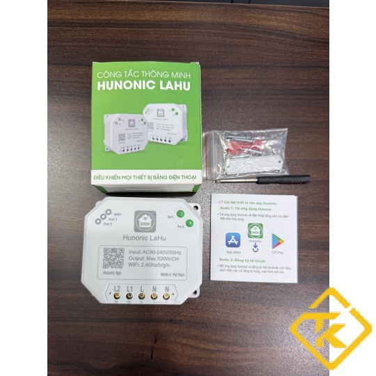 Công tắc thông minh LaHu 2 kênh Hunonic
