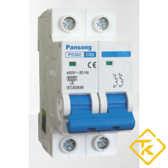  CB TÉP 2 PHA -CB - MCB PS1 - 63- 2P-6A-25A (PANSONG)