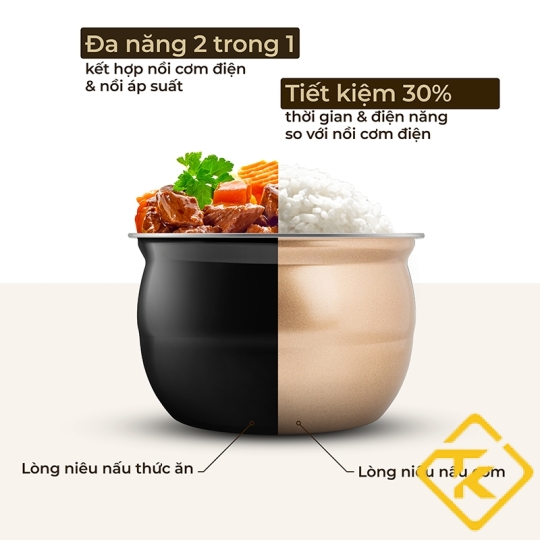 Nồi cơm áp suất đa năng Elmich PCE-1806 (5L)