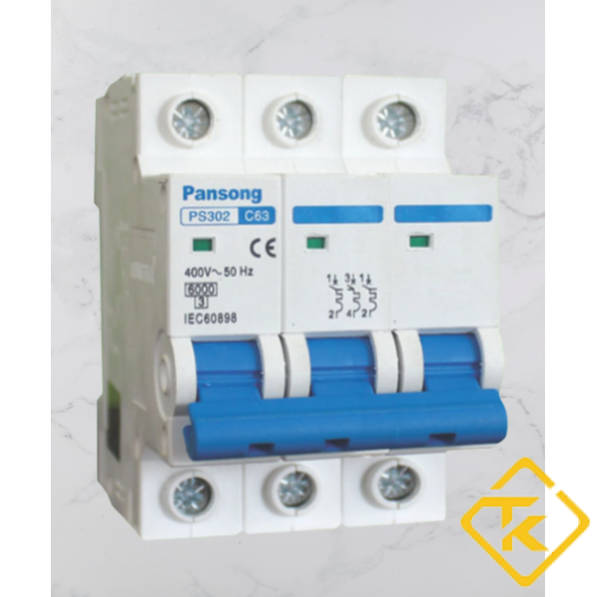  CB TÉP 3 PHA -CB - MCB PS1 - 63- 3P-6A-25A (PANSONG)