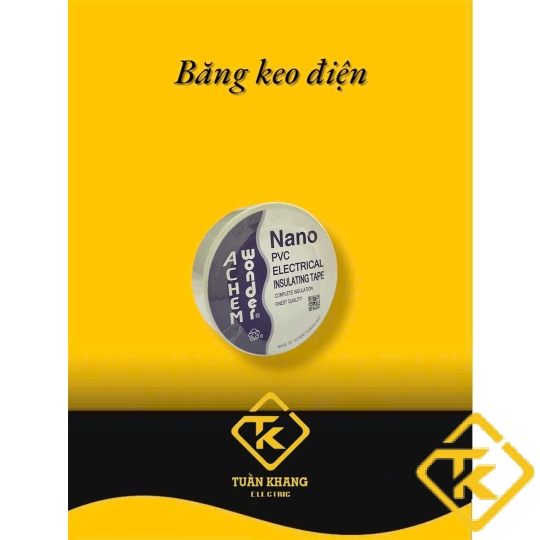 BĂNG KEO ĐIỆN NANO MÀU TRẮNG 20Y