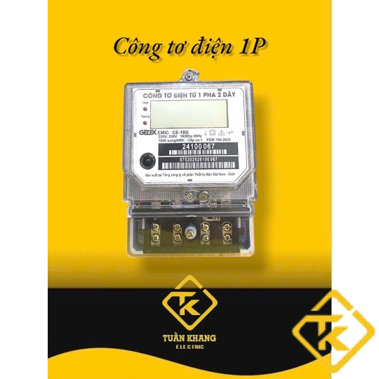 Công tơ điện tử EMIC 1 pha 2 dây 10(80)A -Emic CE-18G