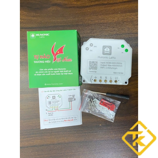 Công tắc thông minh công suất lớn 1 kênh Hunonic Lahu