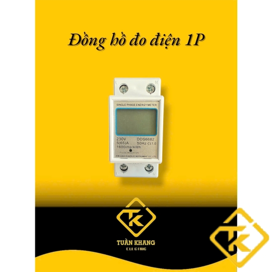 Đồng Hồ Điện Tử 1 Pha DDS6682 5(65)A –  Lắp thanh ray - Thiết Kế Nhỏ Gọn