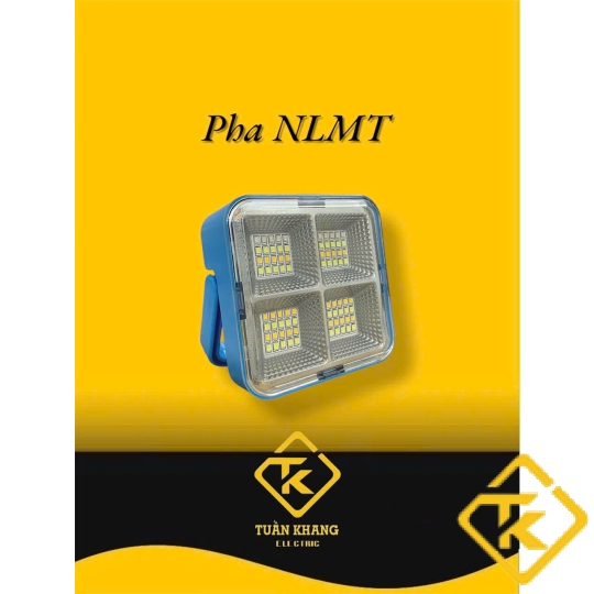 ĐÈN PHA NĂNG LƯỢNG MẶT TRỜI CẦM TAY 100W MINI 4 KHOANG LT100