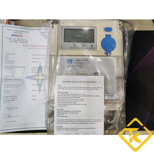 Công tơ điện tử 3 pha Hữu Hồng DTS27 - 1 Biểu Giá