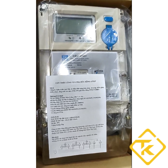 Công tơ điện tử 3 pha Hữu Hồng DTS27 - 1 Biểu Giá