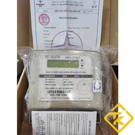 CÔNG TƠ ĐIỆN 3 PHA  GIÁN TIẾP DTS27- 5(6)A 