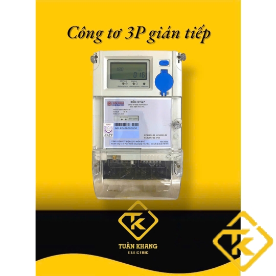 Công Tơ Điện Tử 3 Pha DTS27 3x5(6)A – Gián Tiếp, 1 Biểu Giá, Có Giấy Kiểm Định