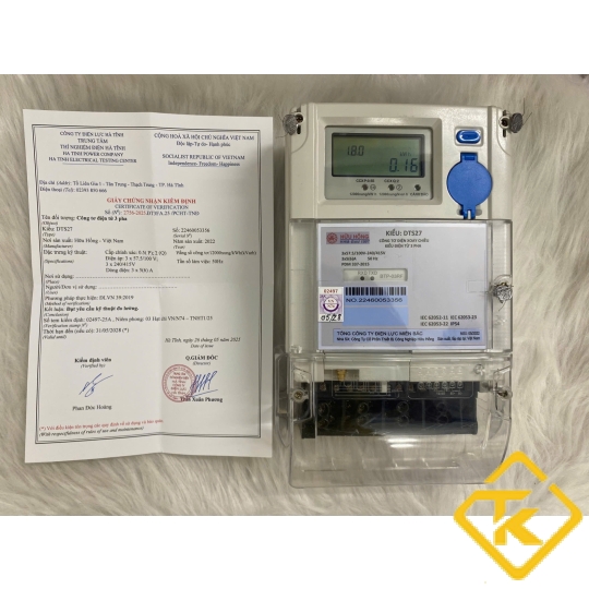 Công Tơ Điện Tử 3 Pha DTS27 3x5(6)A – Gián Tiếp, 1 Biểu Giá, Có Giấy Kiểm Định