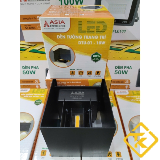 Đèn Tường Trang Trí Chính Hãng ASIA LIGHTING  Thân Nhôm Đúc Liền Khối IP65