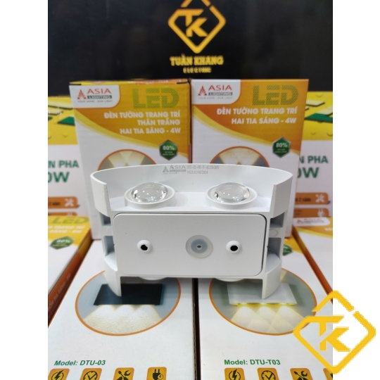 Đèn Tường Trang Trí Chính Hãng ASIA LIGHTING  Thân Nhôm Đúc Liền Khối IP65