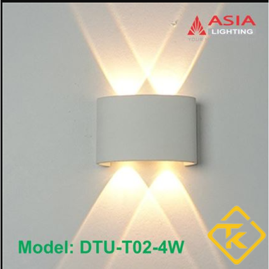 Đèn Tường Trang Trí Chính Hãng ASIA LIGHTING  Thân Nhôm Đúc Liền Khối IP65