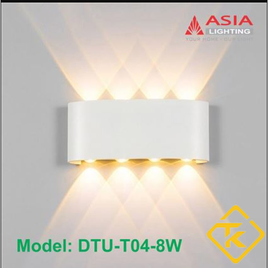 Đèn Tường Trang Trí Chính Hãng ASIA LIGHTING  Thân Nhôm Đúc Liền Khối IP65