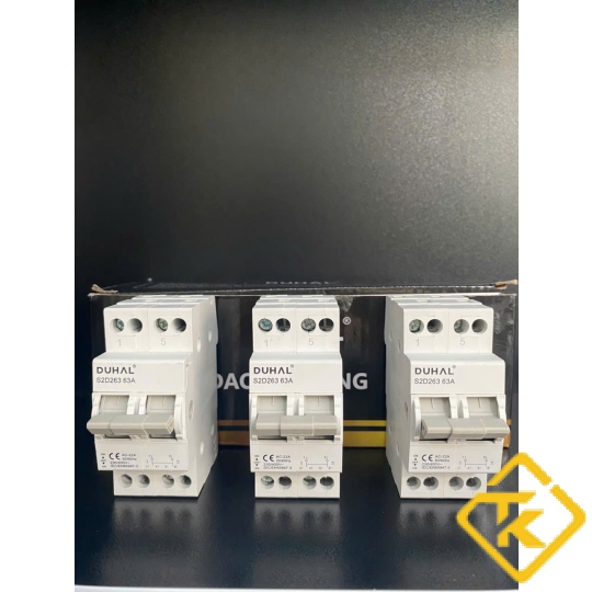 MCB Duhal 63A đảo chiều – Cầu dao tự động bảo vệ quá tải, ngắn mạch