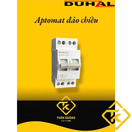 MCB Duhal 63A đảo chiều – Cầu dao tự động bảo vệ quá tải, ngắn mạch