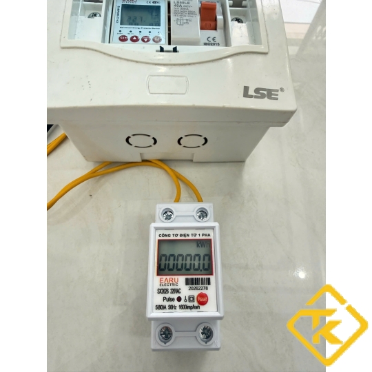 Đồng Hồ Đo Điện 1 Pha Có Nút Reset EARU 5(80)A 220V, dùng cho phòng trọ, gia đình