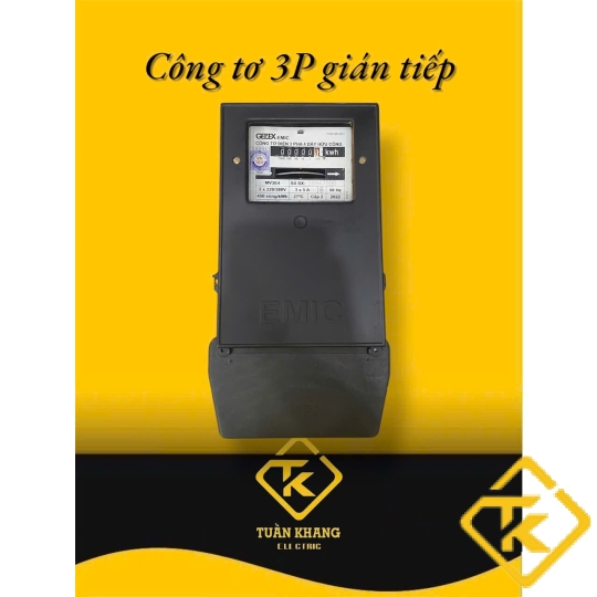CÔNG TƠ ĐIỆN 3 PHA GIÁN TIẾP EMIC 3 X 5 A