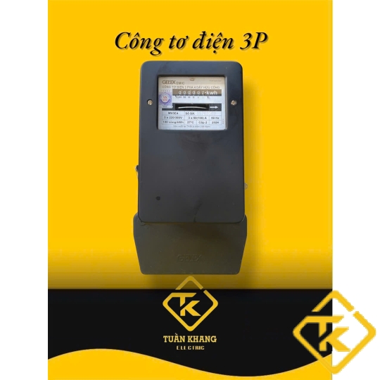 Công tơ điện 3 pha EMIC 50(100) - Có Kiểm Định (đồng hồ điện 3 pha Emic)