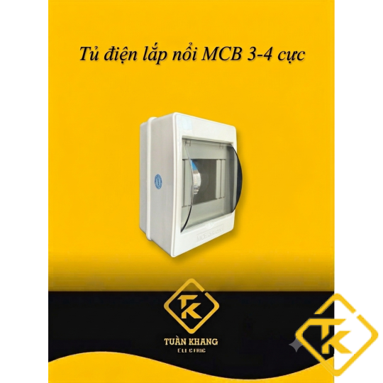Tủ Điện Lắp Nổi MPE TN-4 Chính Hãng – Hộp Tủ MCB 3-4 Cực