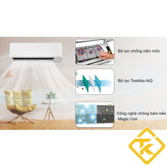  Máy lạnh Toshiba RAS-H10C4KCVG-V inverter 1Hp model 2022
