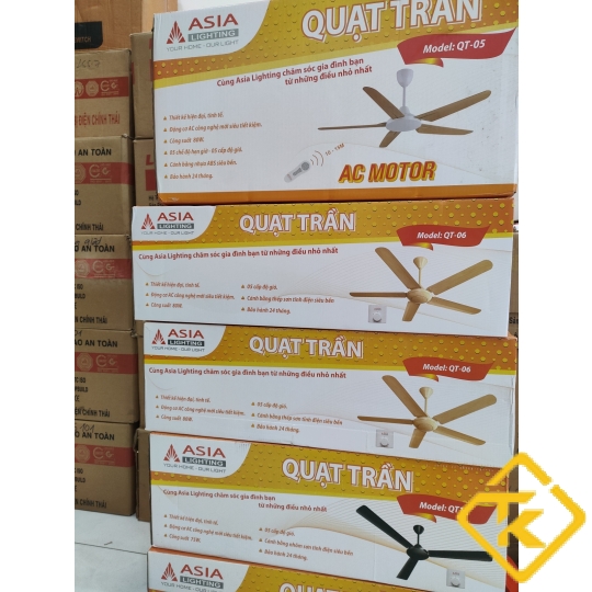 Quạt Trần Cao Cấp ASIA Màu Nâu - QT05